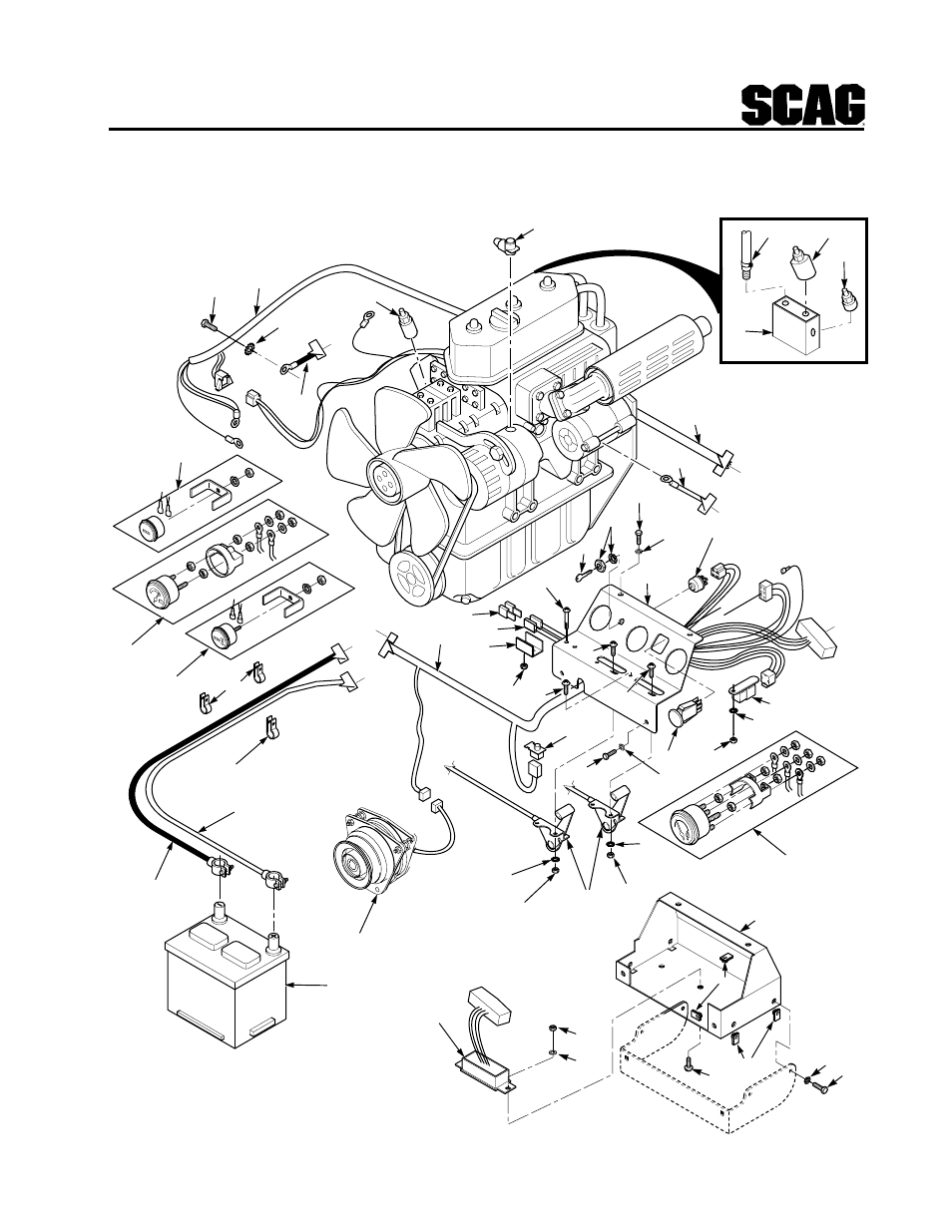 Electrical system | Scag Power Equipment STT-31BSG User Manual | Page 62 / 70