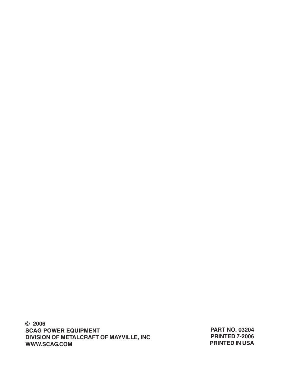 Scag Power Equipment GC-STT-V User Manual | Page 22 / 22