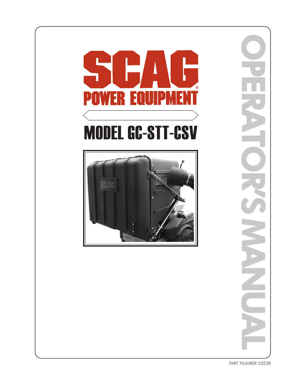 Scag Power Equipment GC-STT-CSV User Manual | 22 pages