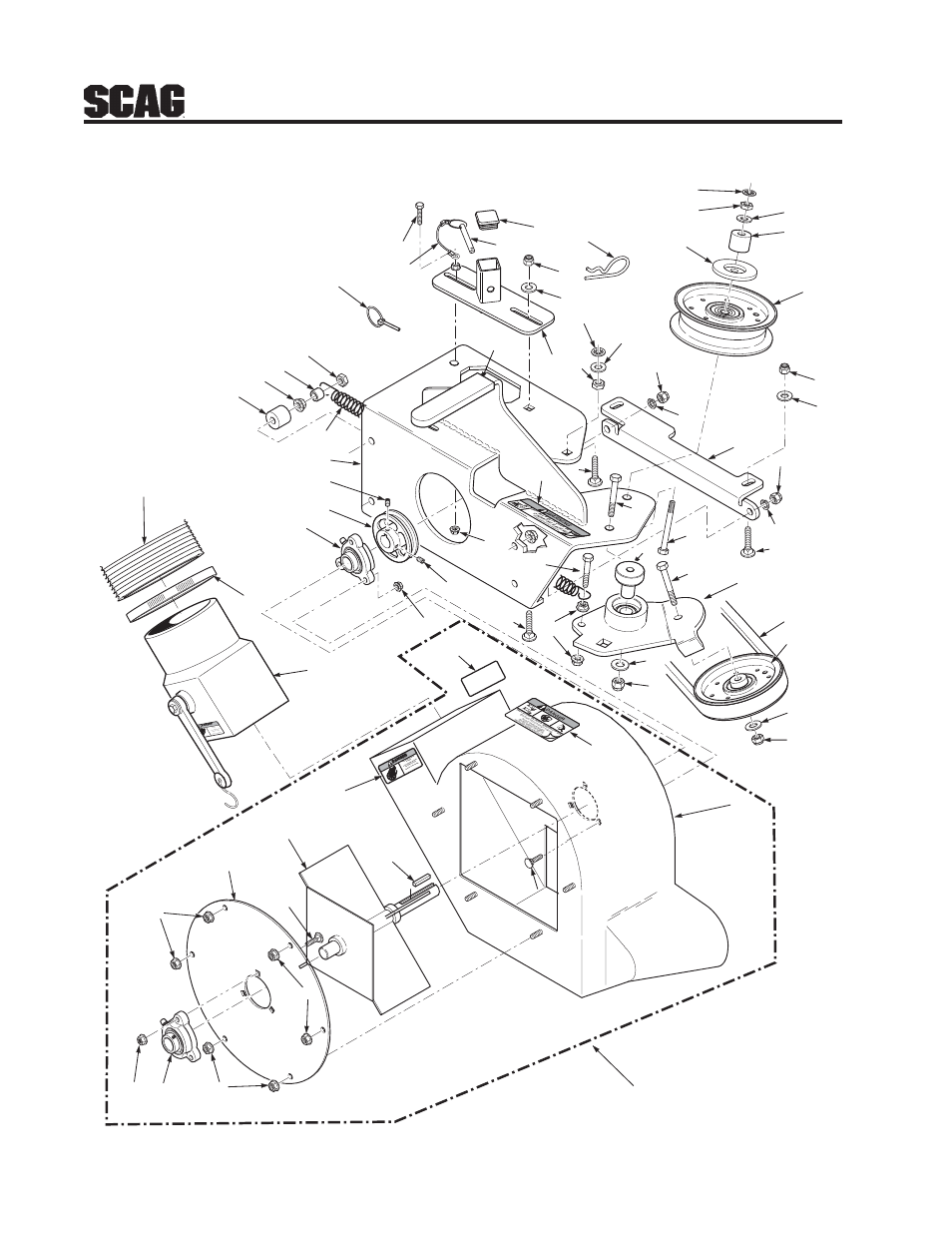 10 gc-stt-v blower housing assembly | Scag Power Equipment GC-STT-CSV User Manual | Page 12 / 22