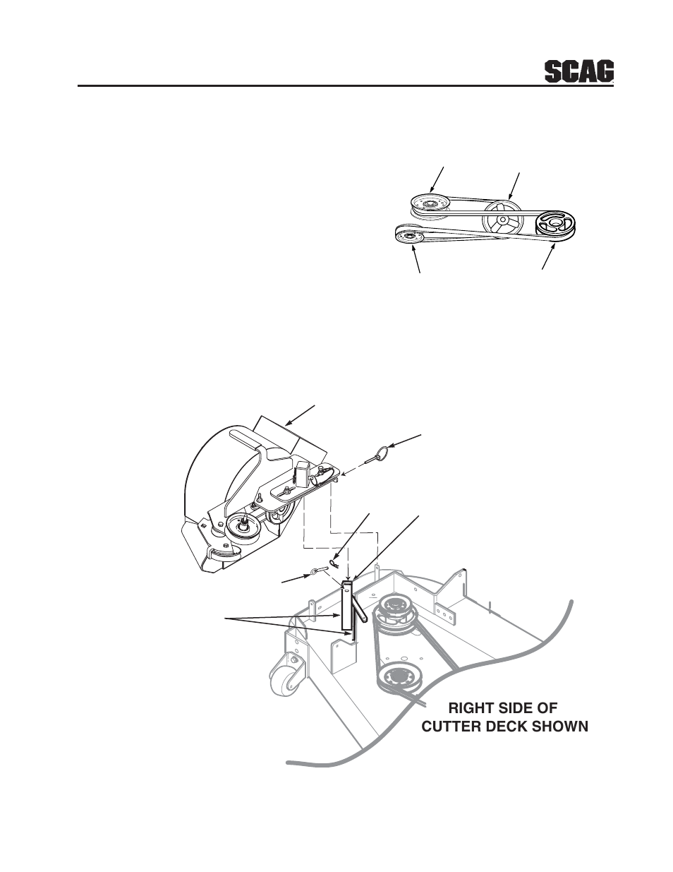 5figure 3-4, Right side of cutter deck shown | Scag Power Equipment GC-STT-CSV User Manual | Page 7 / 22