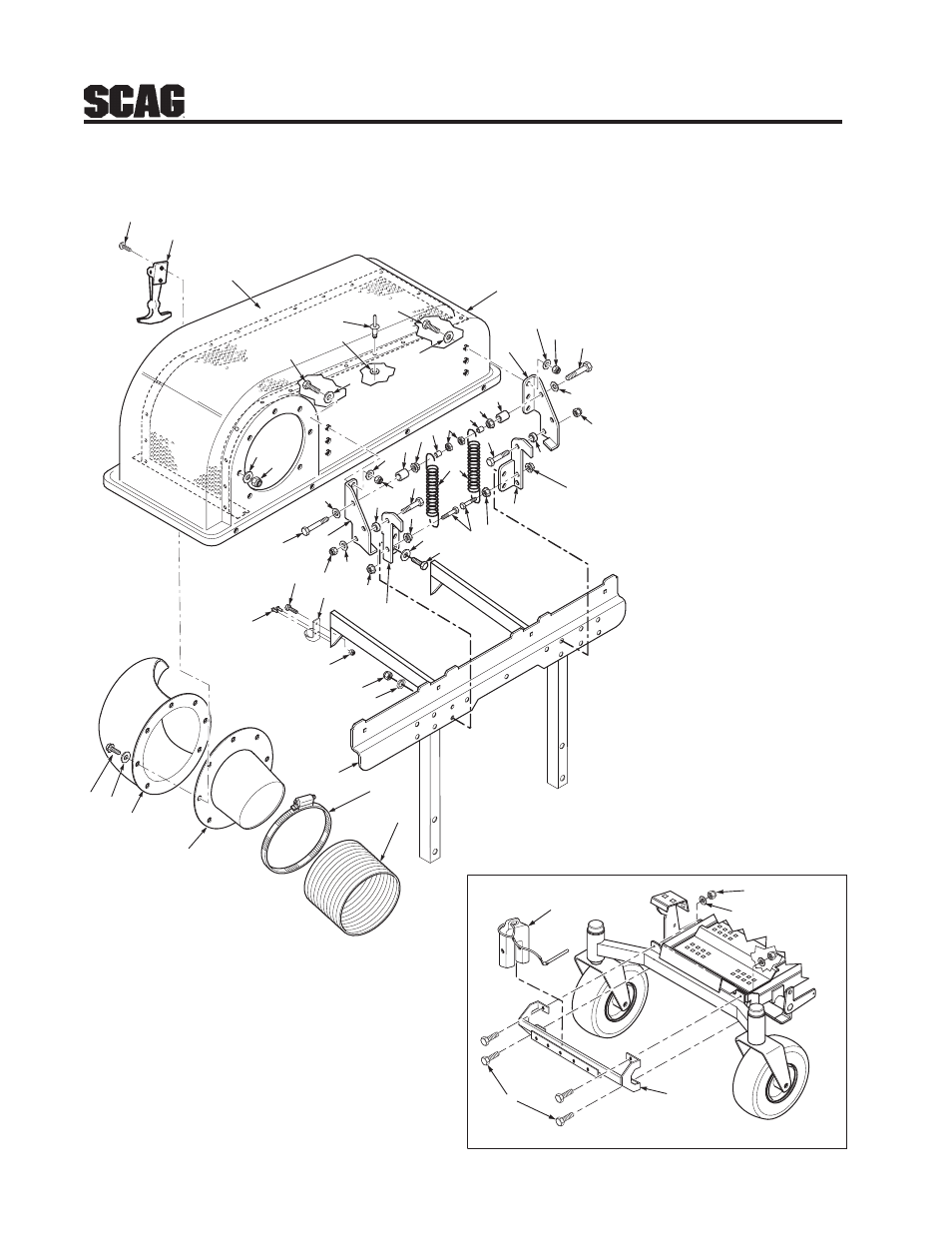12 gc-stwc bucket support components (upper) | Scag Power Equipment GC-STWC-61 User Manual | Page 14 / 20