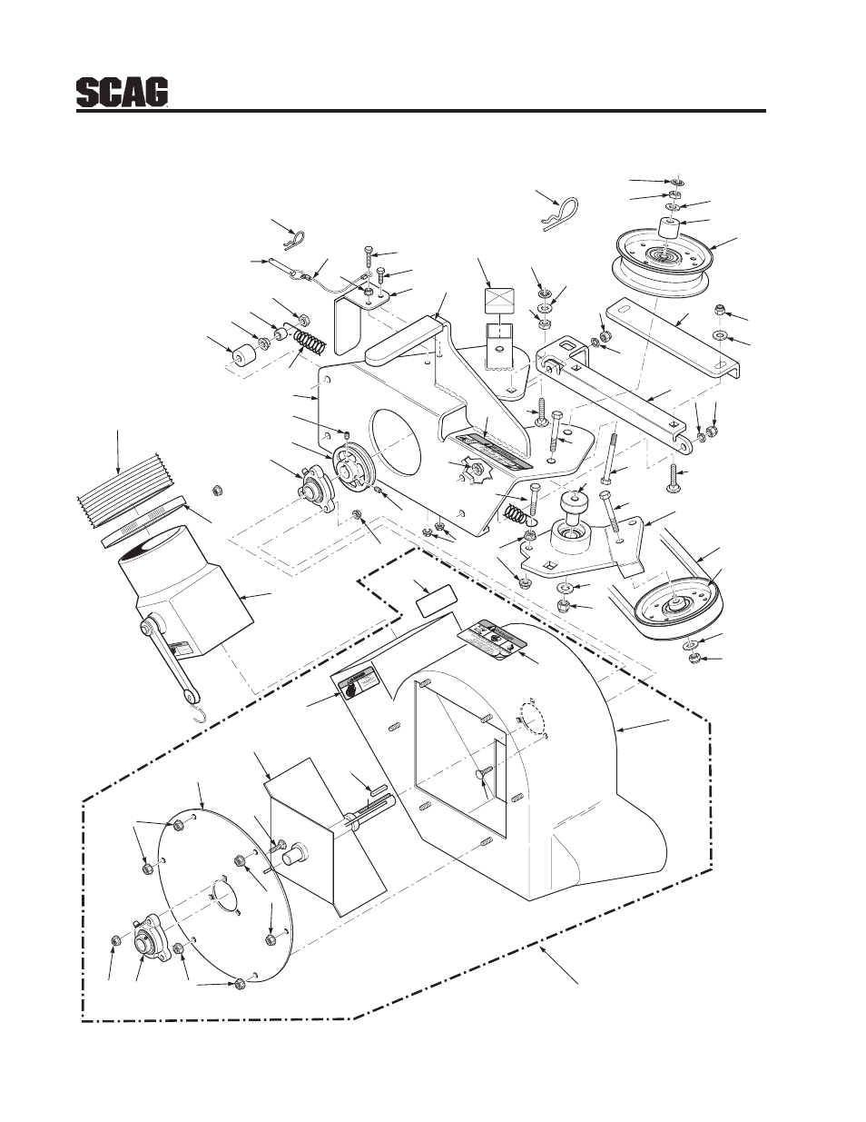 8gc-stt blower housing assembly | Scag Power Equipment GC-STT User Manual | Page 10 / 21