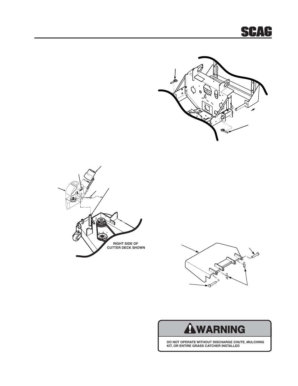 Warning, Figure 4-1, Figure 4-2 | Figure 4-3 | Scag Power Equipment GC-STT User Manual | Page 9 / 21