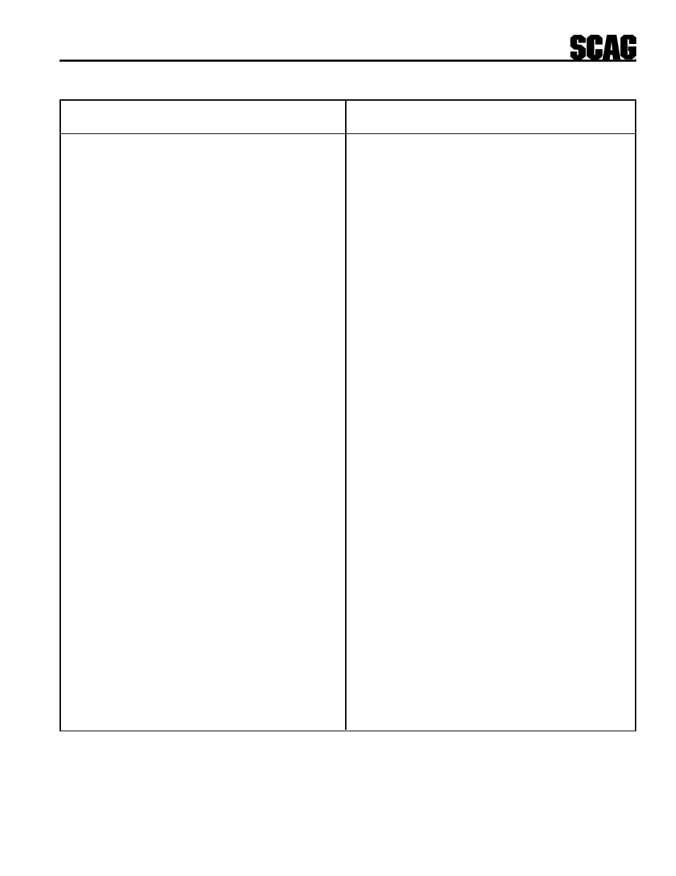 Engine deck | Scag Power Equipment STHM User Manual | Page 23 / 40