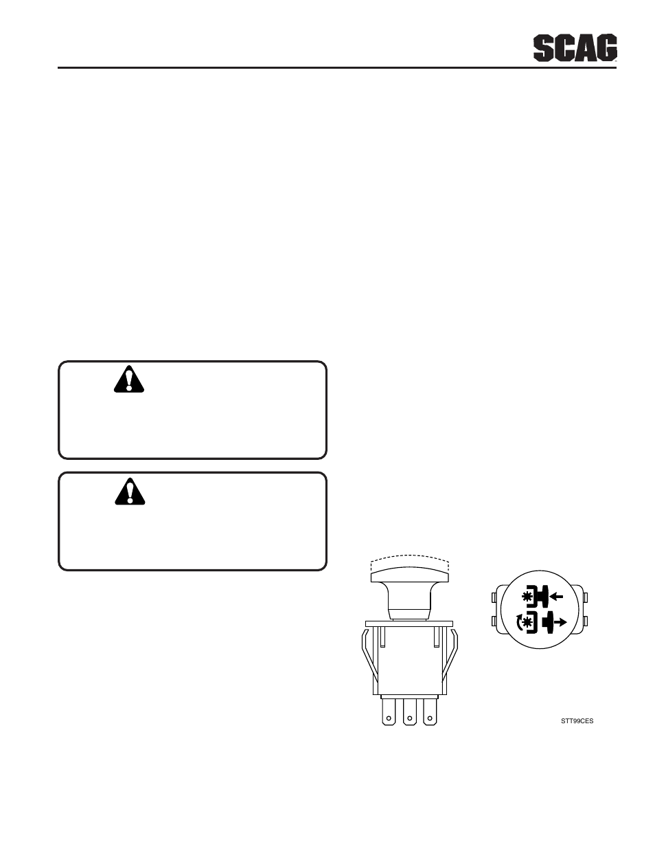 Caution | Scag Power Equipment SZC User Manual | Page 19 / 67