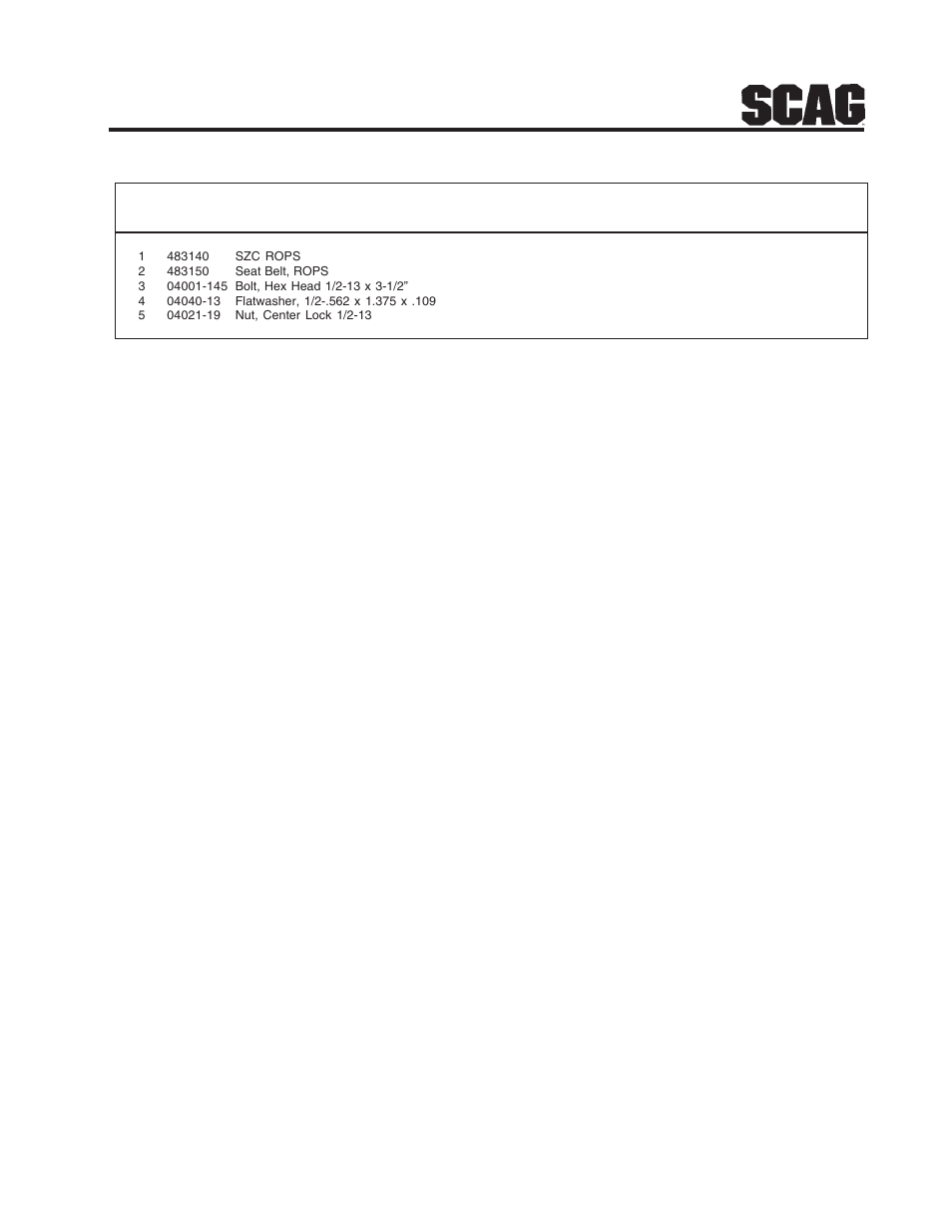 Scag Power Equipment SZC User Manual | Page 49 / 67