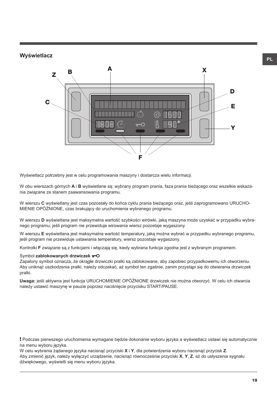 Hotpoint Ariston WMSD 723 User Manual | Page 19 / 60