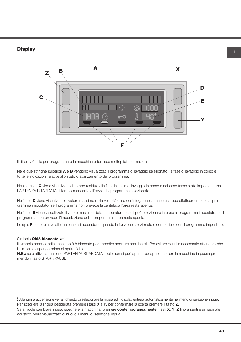 Hotpoint Ariston WMSD 723 User Manual | Page 43 / 60