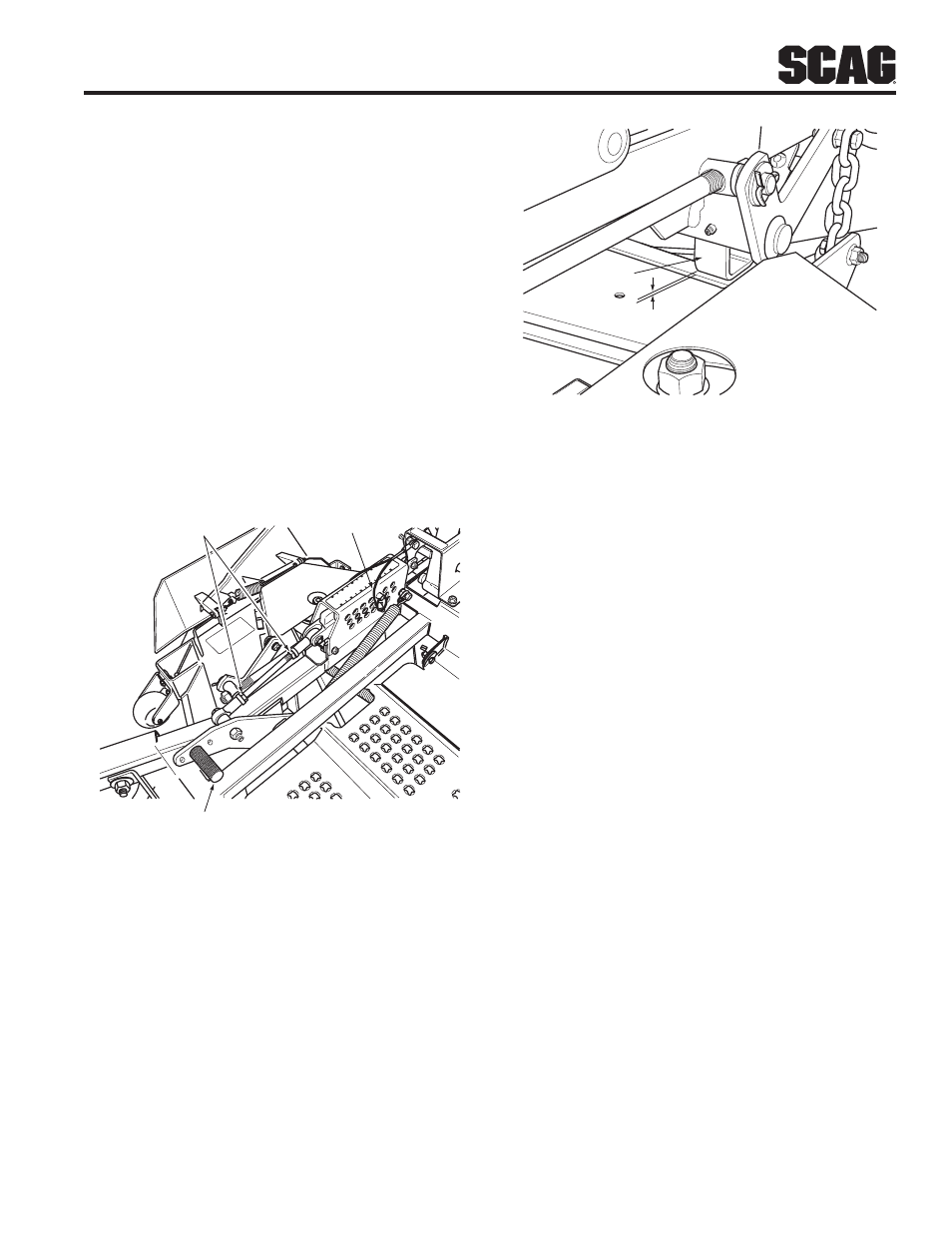 Cutter deck height | Scag Power Equipment Turf Tiger STT-28CAT User Manual | Page 31 / 70