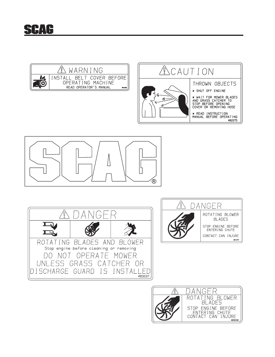 Scag Power Equipment GC-STC-CS User Manual | Page 16 / 18