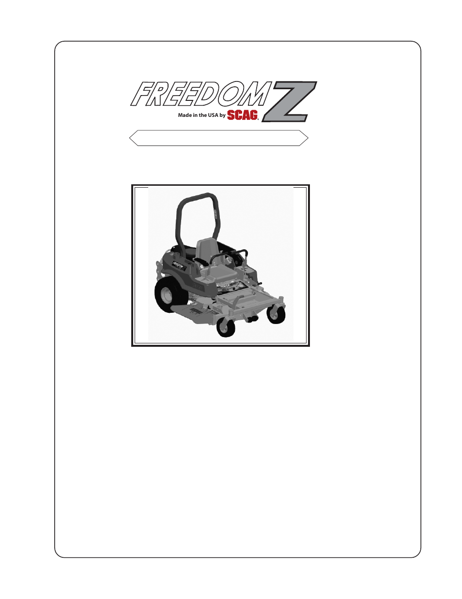 Scag Power Equipment SFZ User Manual | 96 pages