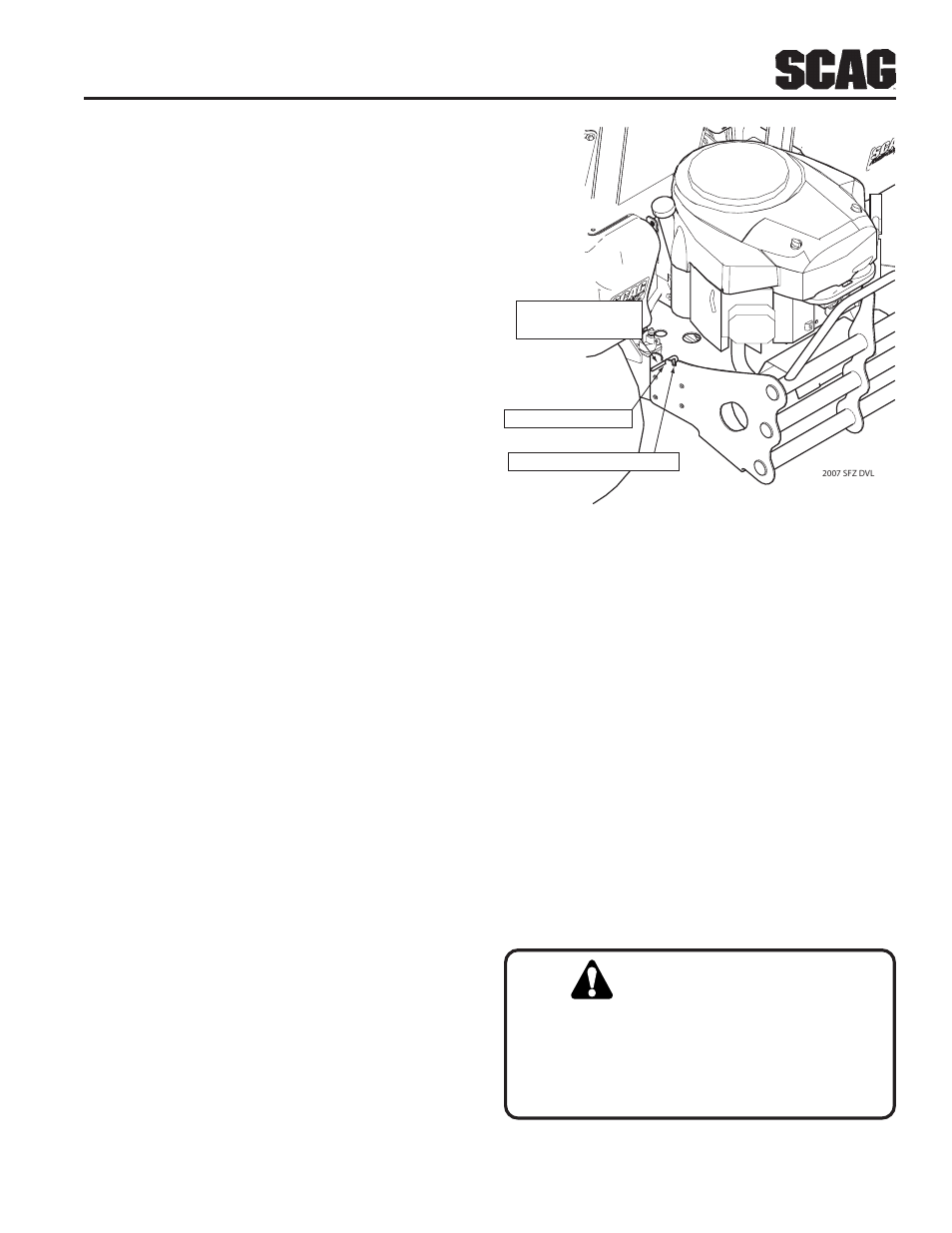 Warning | Scag Power Equipment SFZ User Manual | Page 17 / 96