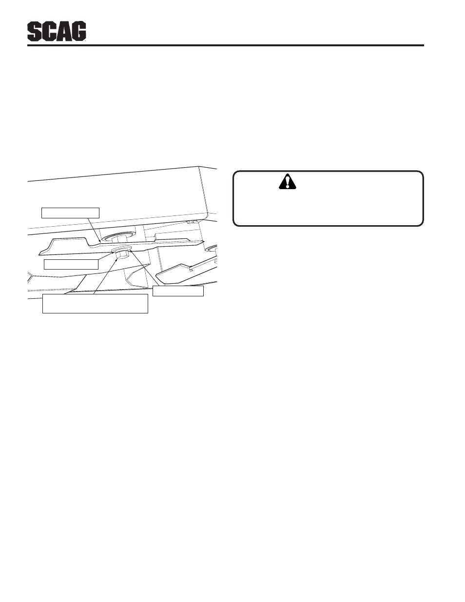 Caution | Scag Power Equipment SFZ User Manual | Page 38 / 96