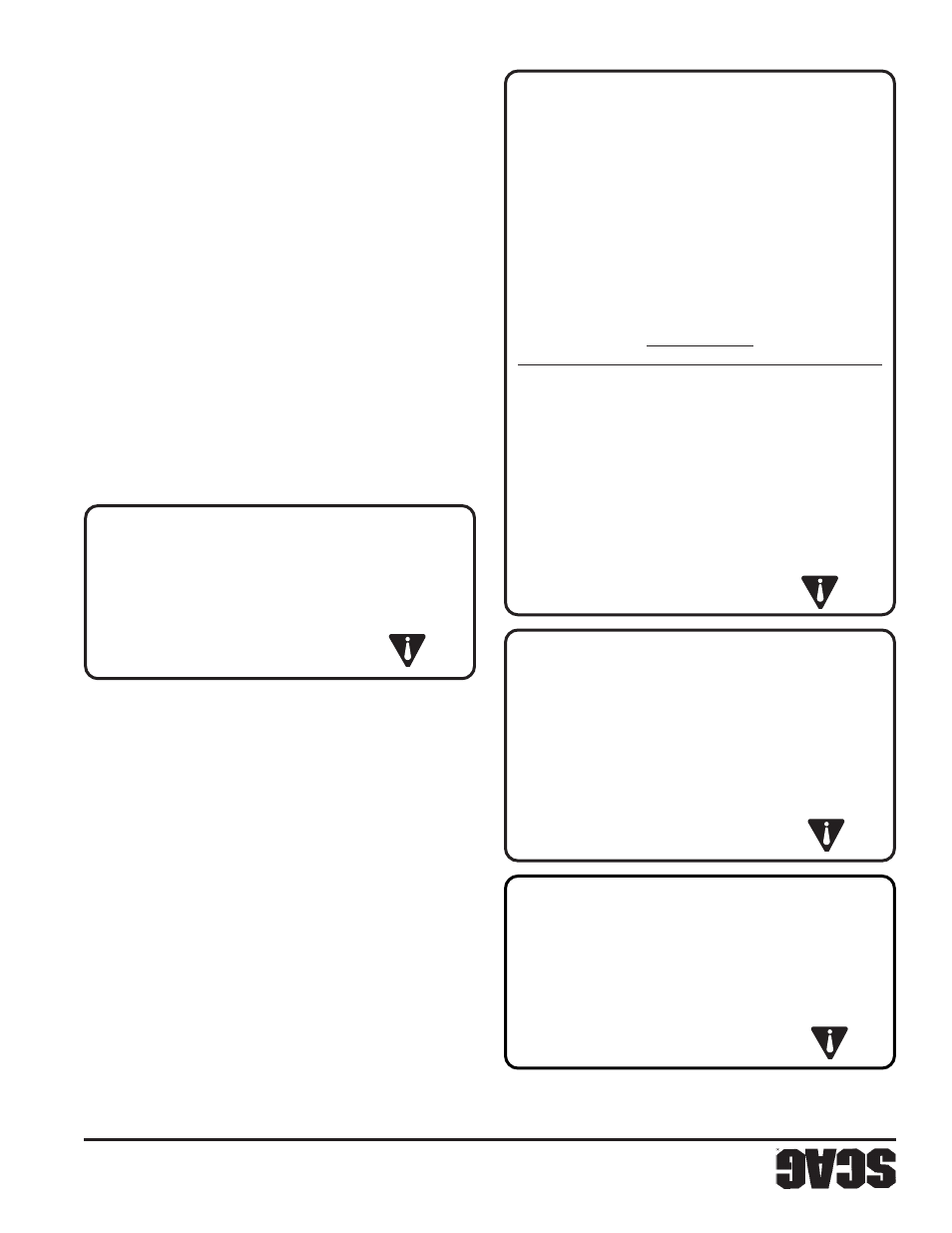 Scag Power Equipment SFZ User Manual | Page 61 / 96