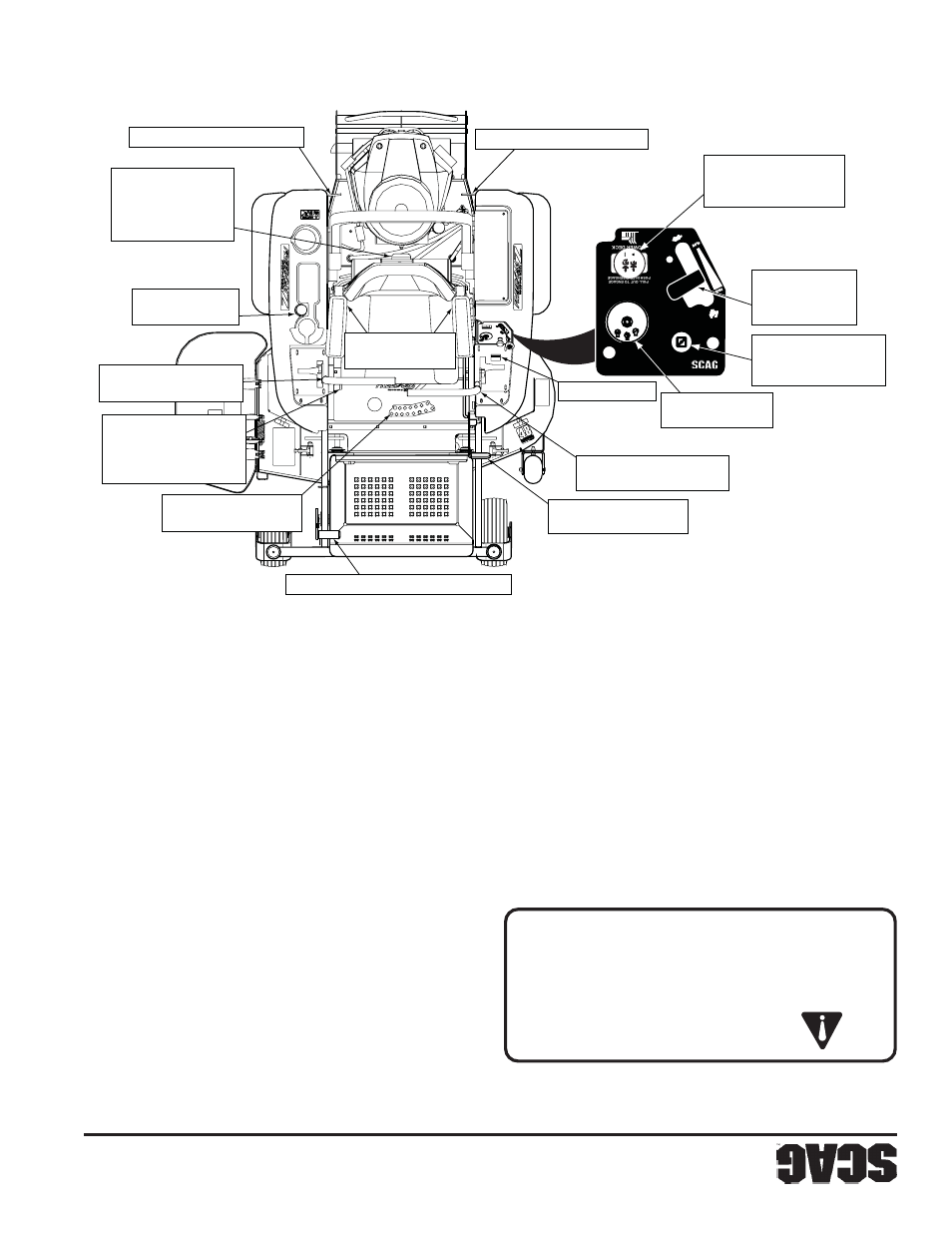 Preca ución, Instrucciones de operación, 12 sección 4 | Scag Power Equipment SFZ User Manual | Page 81 / 96