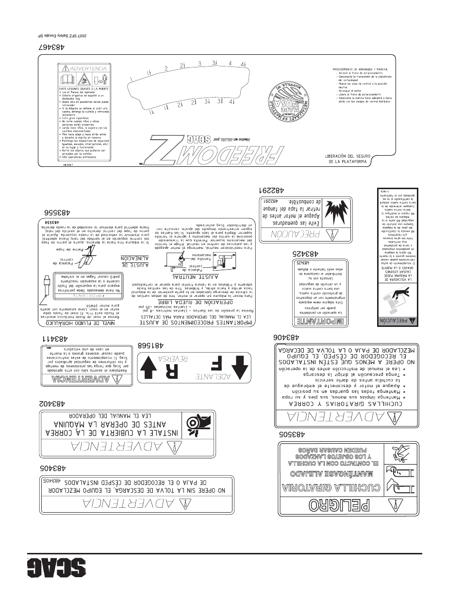 Scag Power Equipment SFZ User Manual | Page 84 / 96