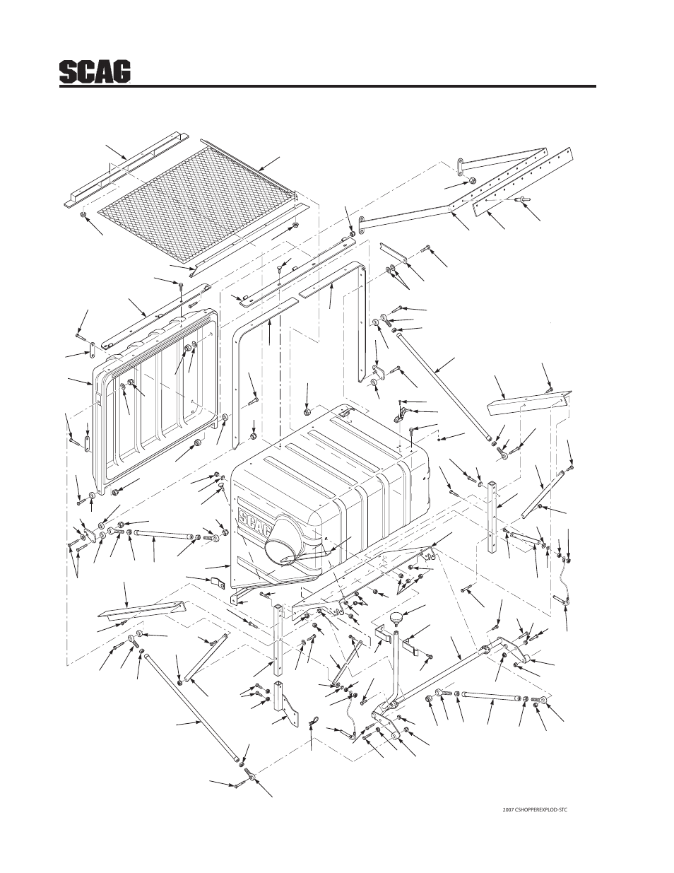 Ab b c c, 12 gc-stc-csv hopper components | Scag Power Equipment GC-STC-CSV User Manual | Page 14 / 20