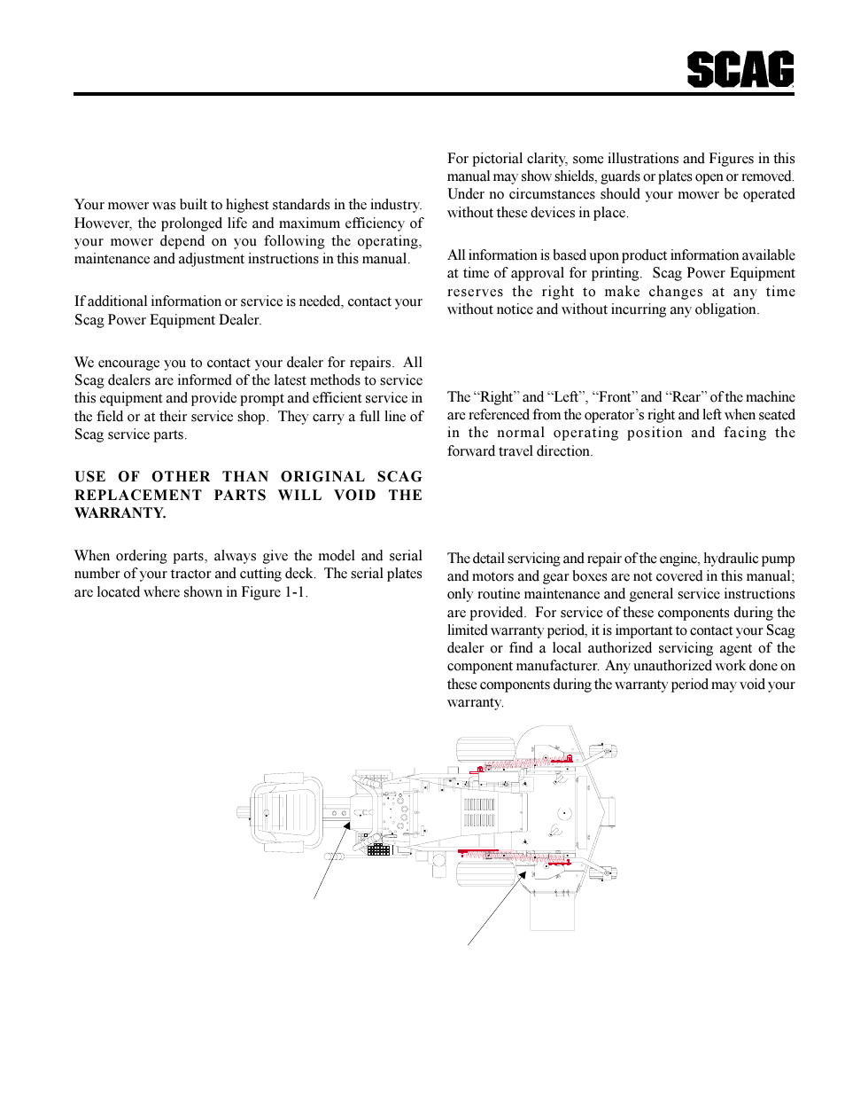 General information | Scag Power Equipment MAG User Manual | Page 3 / 66