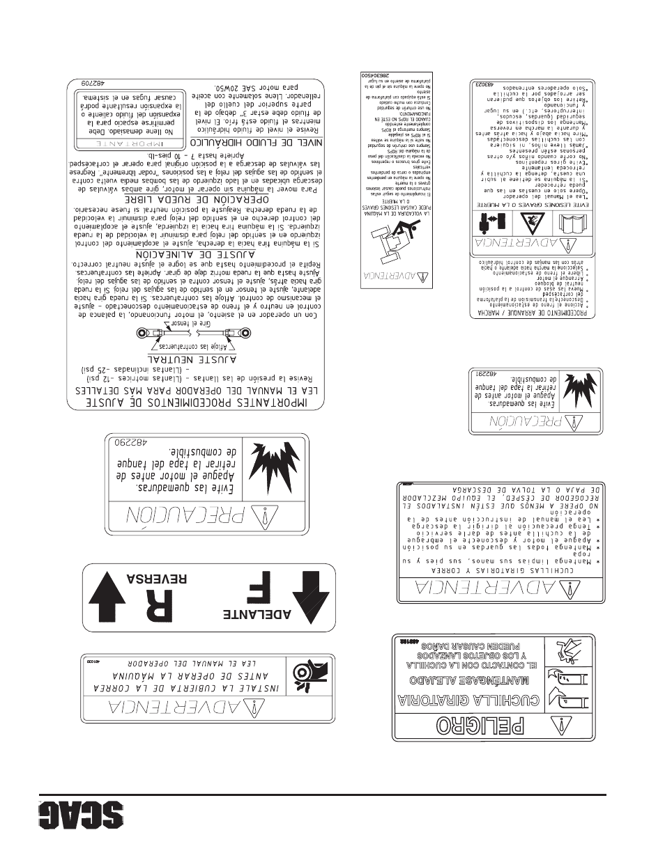 9sección 2 | Scag Power Equipment STC48V-24BS User Manual | Page 96 / 108
