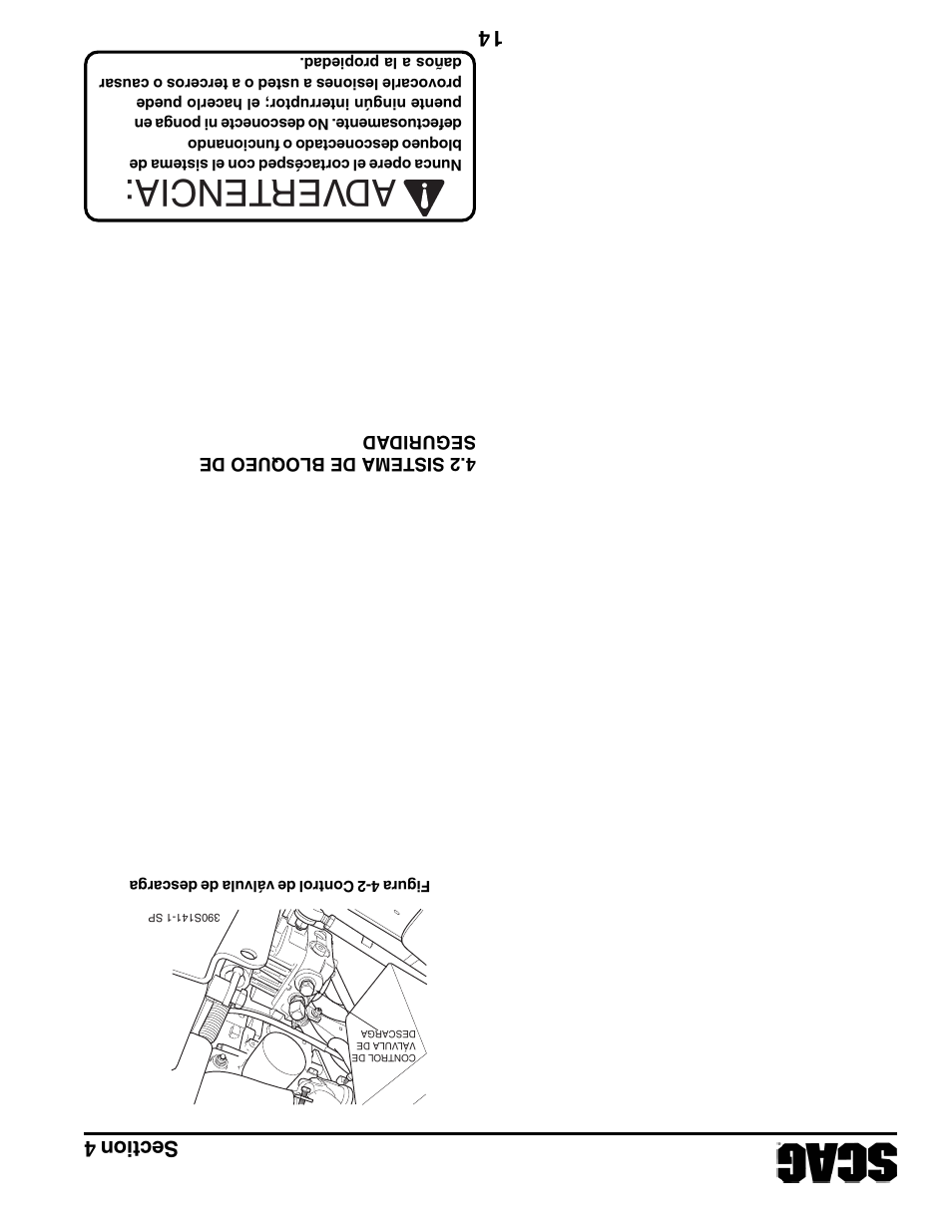 Adver tencia | Scag Power Equipment STT61V-31EFI-SS User Manual | Page 96 / 113