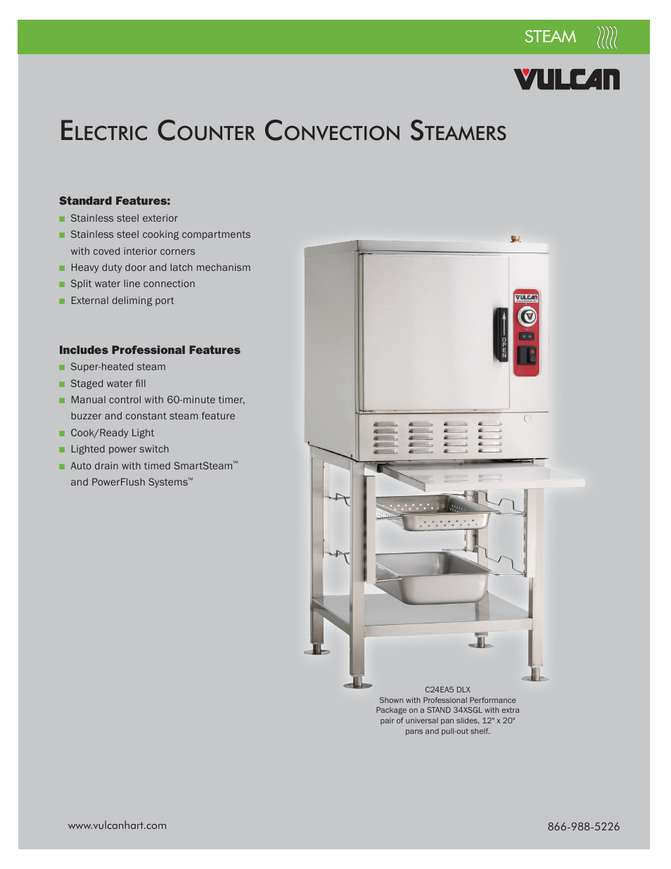 Lectric, Ounter, Onvection | Teamers, Steam | Steam VPX User Manual | Page 2 / 12