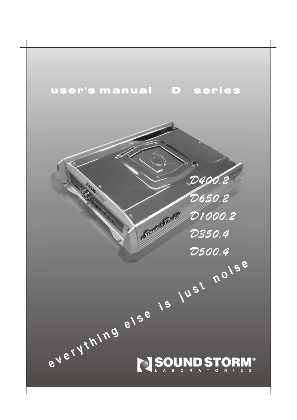 Sound Storm Laboratories Sound Storm Stretch Daddy D350.4 User Manual | 13 pages