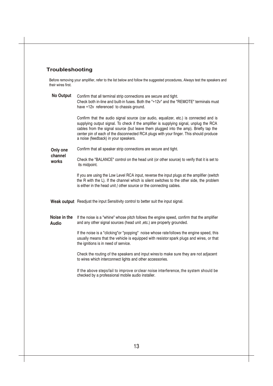 Вк 13 | Sound Storm Laboratories Sound Storm Stretch Daddy D350.4 User Manual | Page 13 / 13