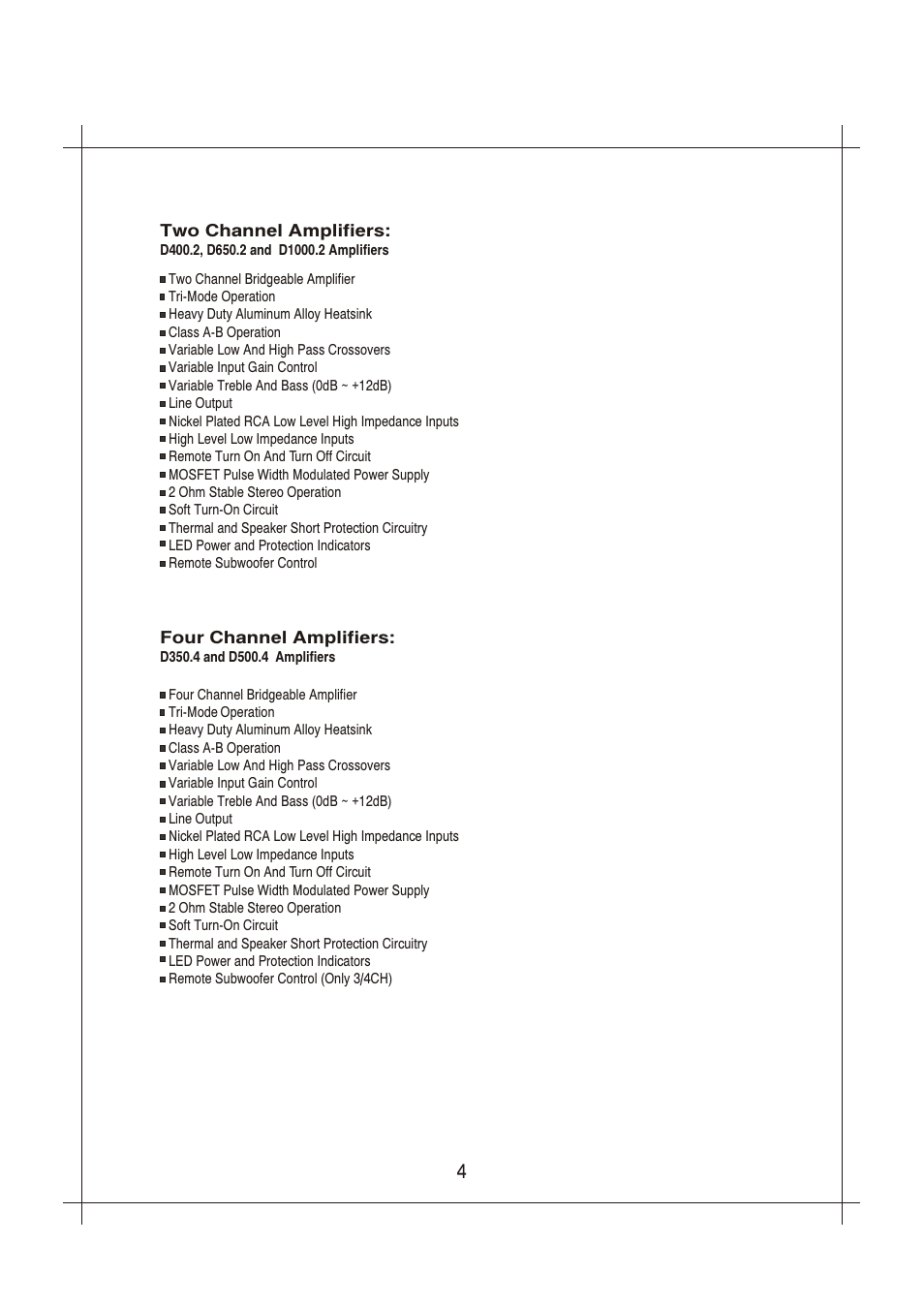 Вк 4 | Sound Storm Laboratories Sound Storm Stretch Daddy D350.4 User Manual | Page 4 / 13