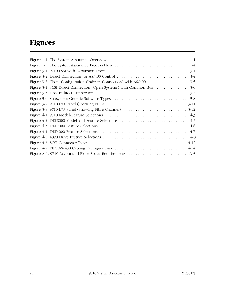 Figures | StorageTek 9710 User Manual | Page 10 / 86
