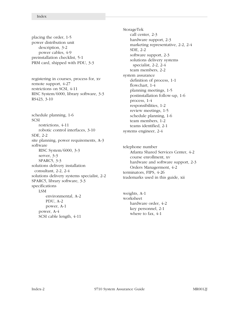StorageTek 9710 User Manual | Page 82 / 86