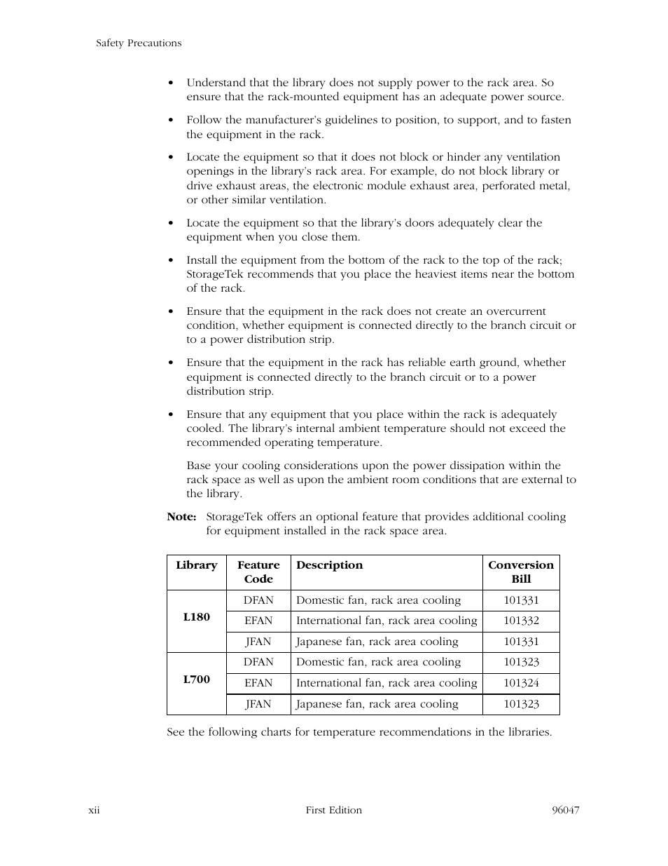 StorageTek L700 User Manual | Page 14 / 56