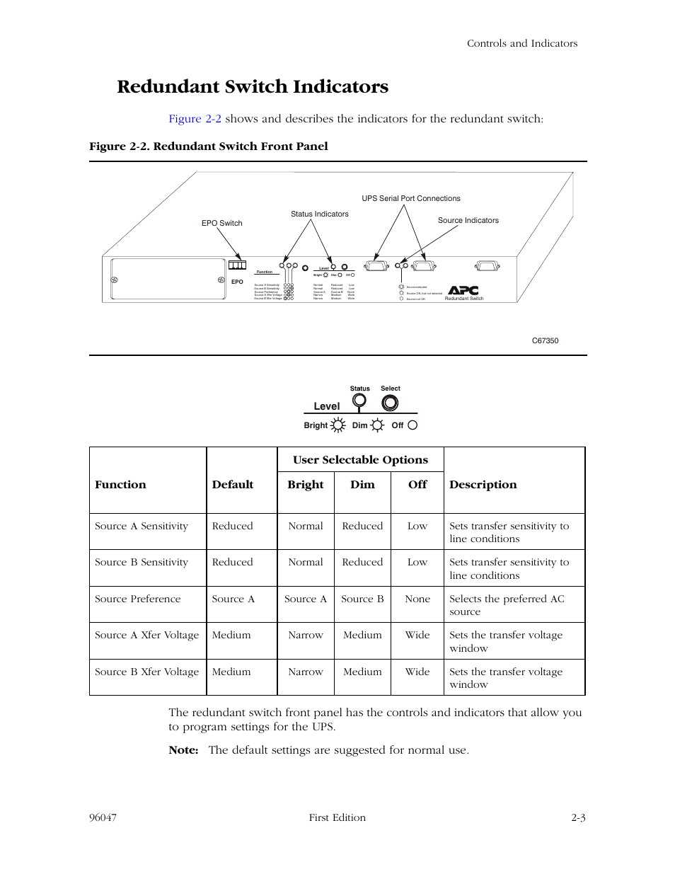 Redundant switch indicators, Redundant switch indicators -3 | StorageTek L700 User Manual | Page 21 / 56