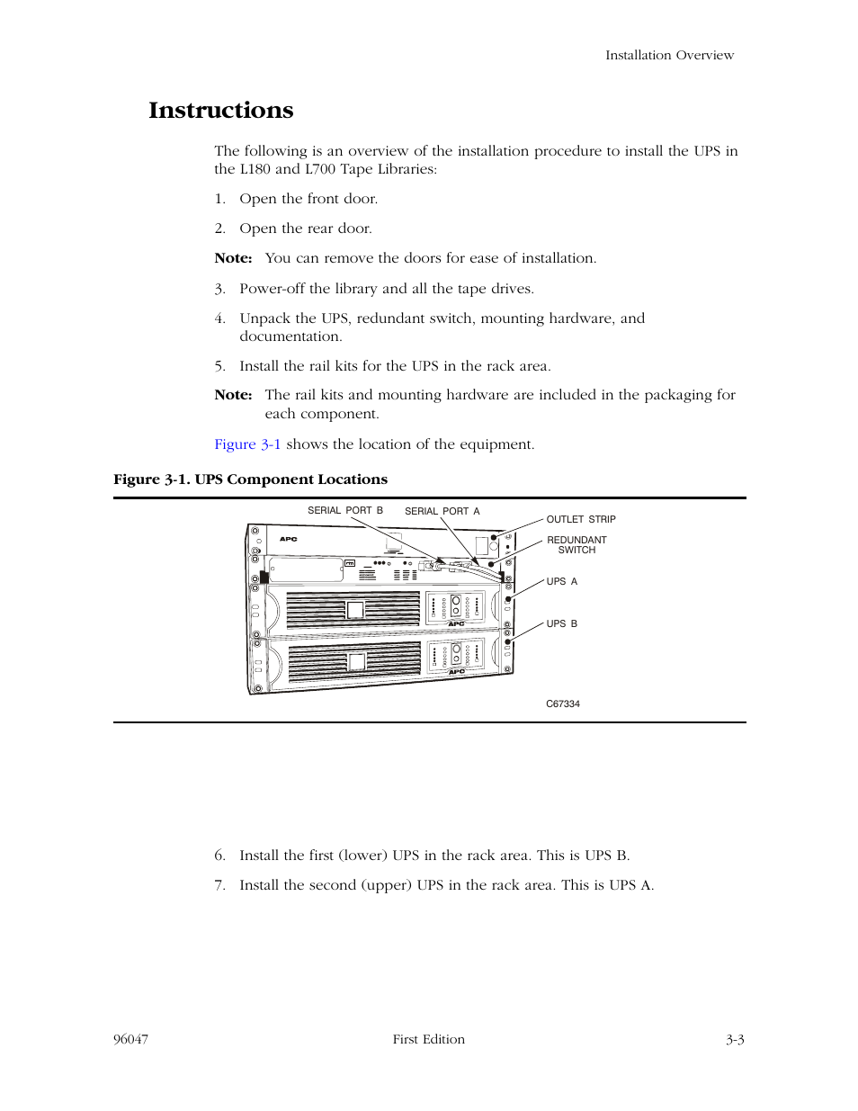 Instructions, Instructions -3 | StorageTek L700 User Manual | Page 25 / 56