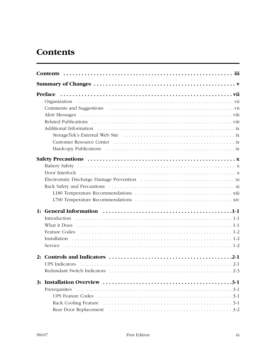 StorageTek L700 User Manual | Page 5 / 56