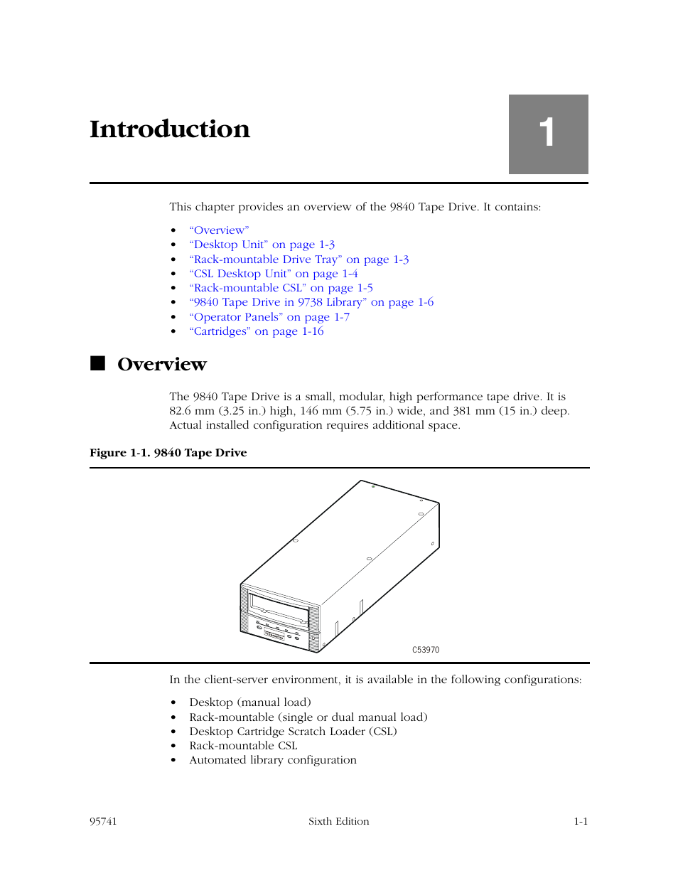 Introduction, Overview | StorageTek 9840 User Manual | Page 25 / 250
