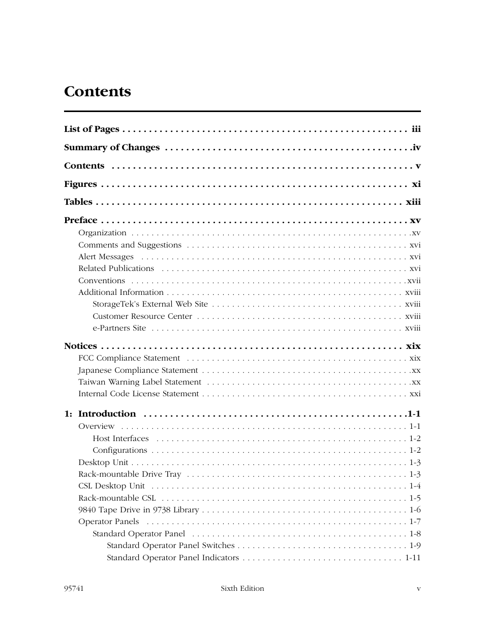 StorageTek 9840 User Manual | Page 7 / 250