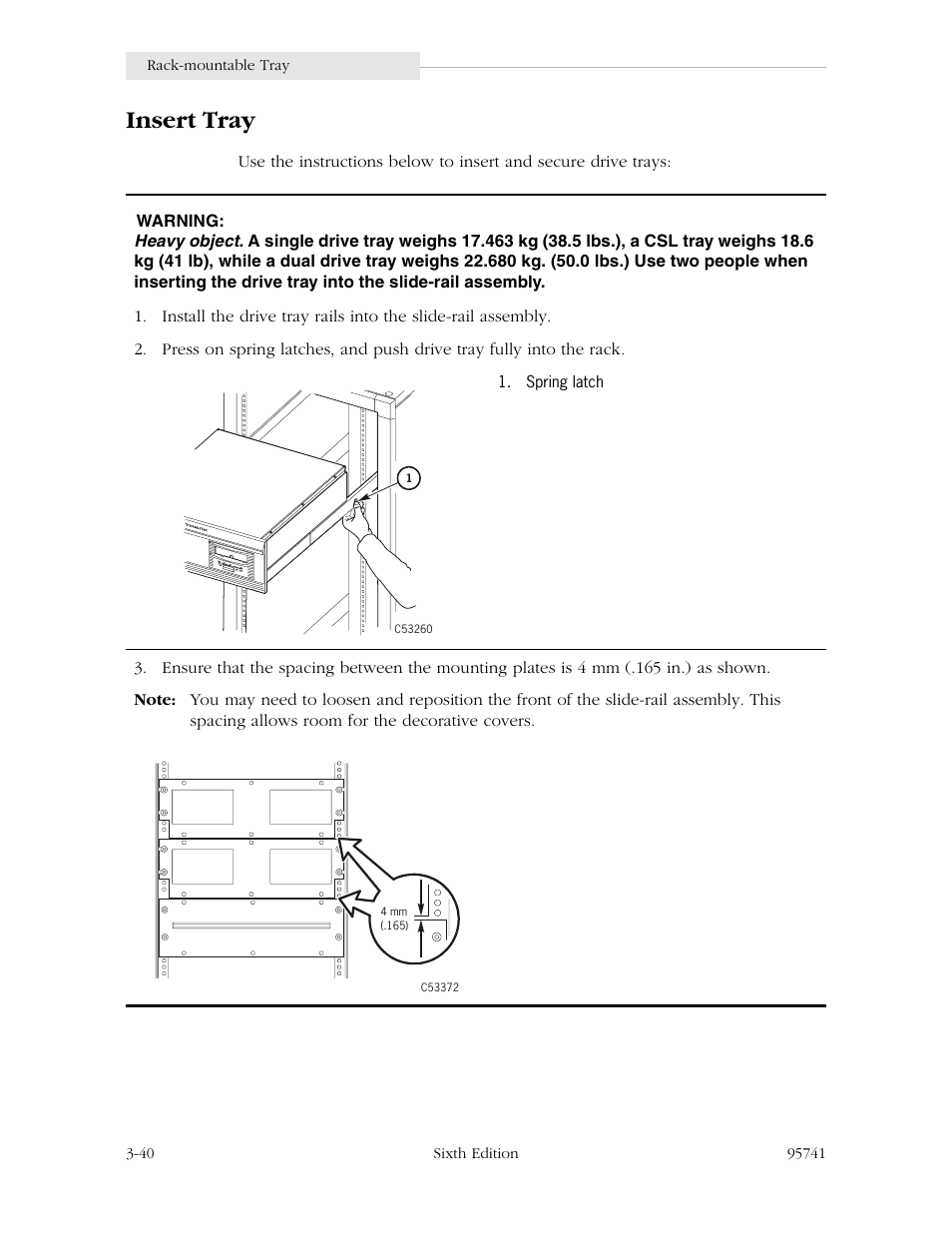 Insert tray, Insert tray -40 | StorageTek 9840 User Manual | Page 90 / 250