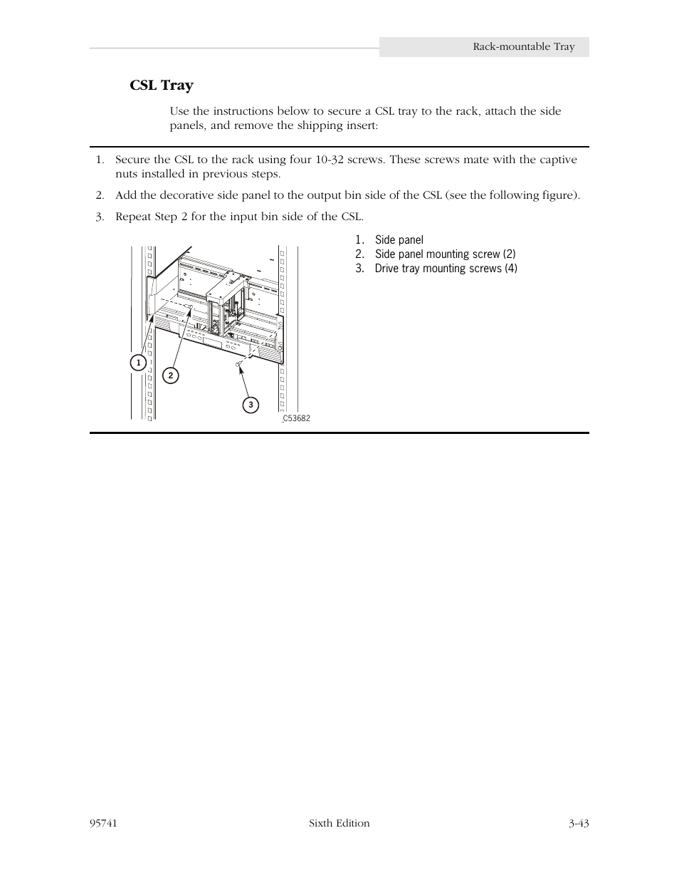 Csl tray, Csl tray -43 | StorageTek 9840 User Manual | Page 93 / 250