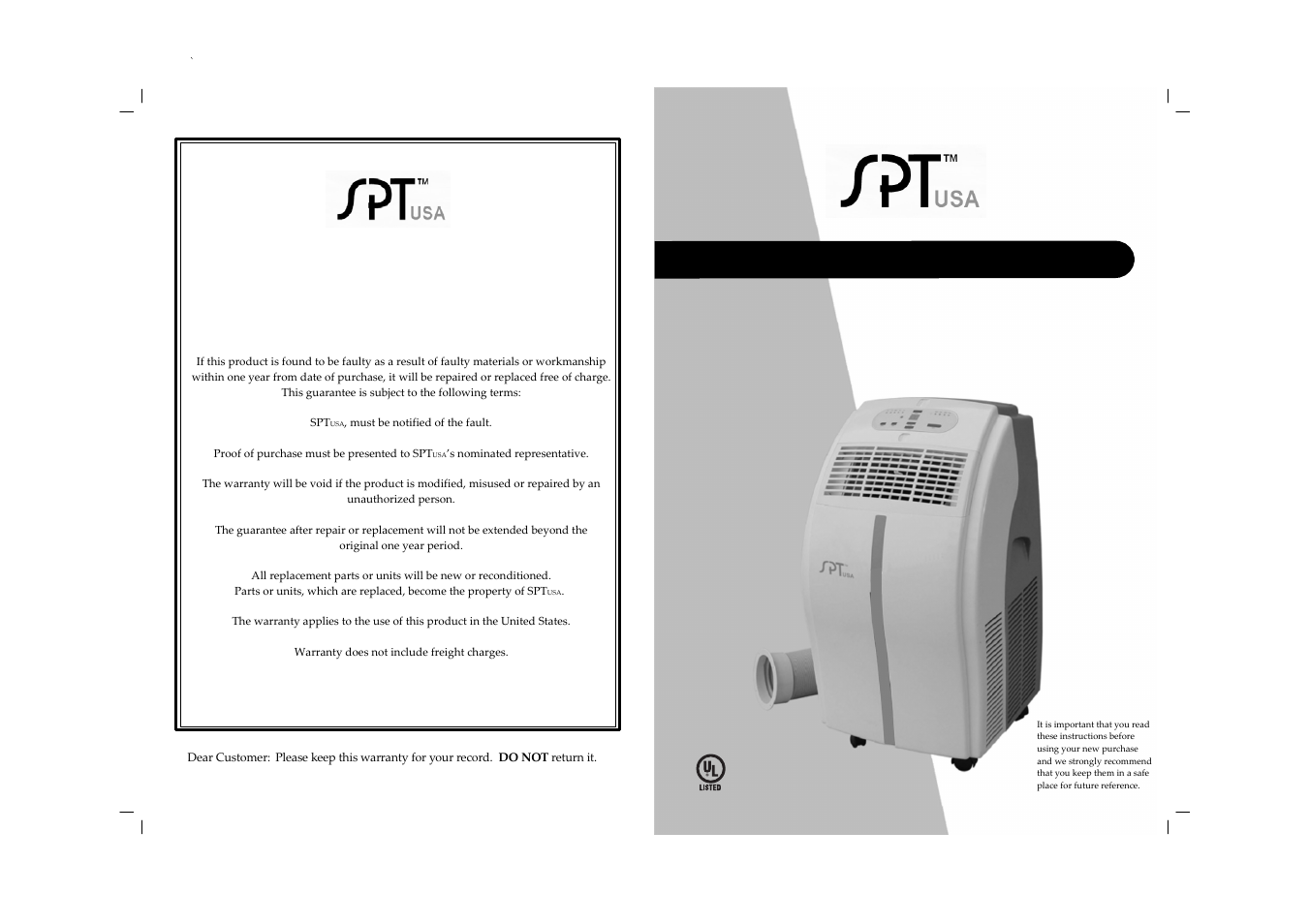 Sunpentown Intl WA-1230E User Manual | 9 pages