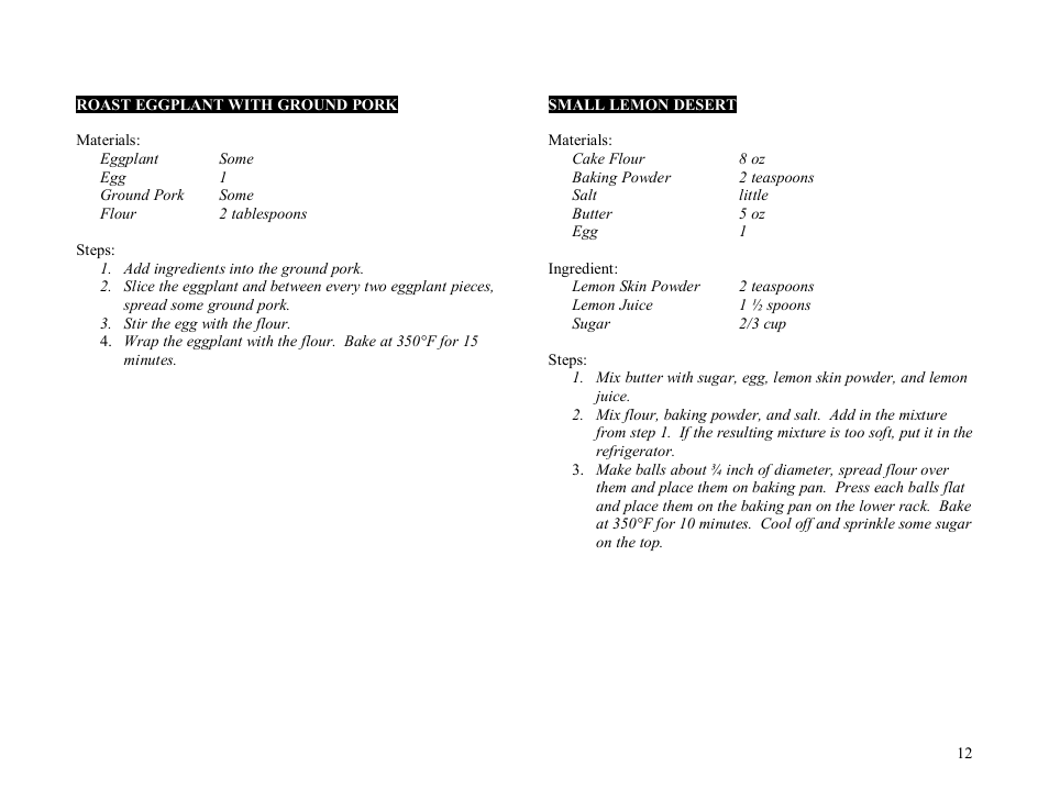 Sunpentown Intl SUPER TURBO OVEN SO-2000 User Manual | Page 12 / 13