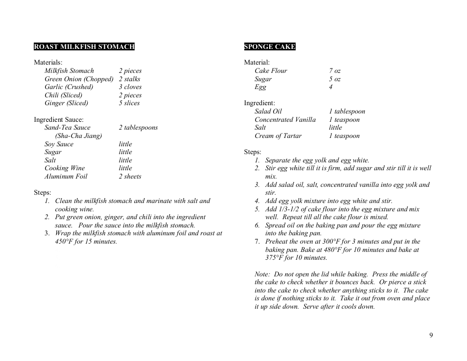 Sunpentown Intl SUPER TURBO OVEN SO-2000 User Manual | Page 9 / 13