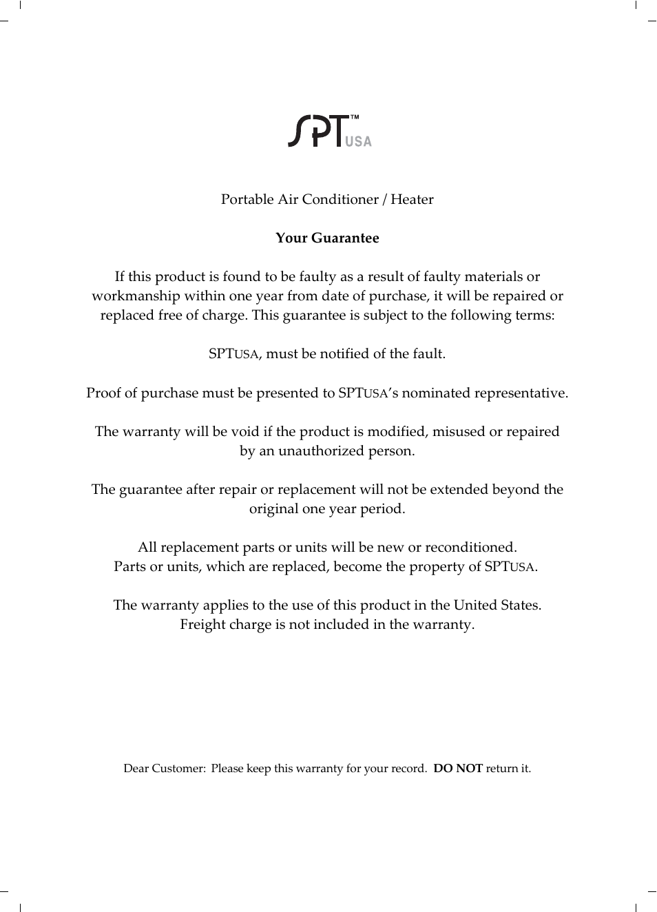 Sunpentown Intl WA-1410E User Manual | Page 19 / 20