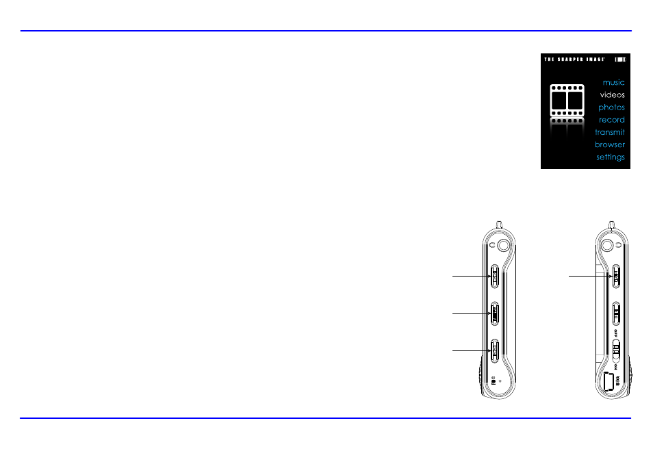 Smp517-4 [final all new] 16, Watching videos, Pausing playback searching backward or forward | Southern Telecom THE SHARPER IMAGE SMP517-4 User Manual | Page 15 / 31