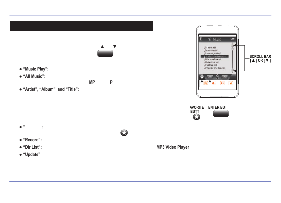Music, Using the music player | Southern Telecom SMP558-8 User Manual | Page 15 / 35