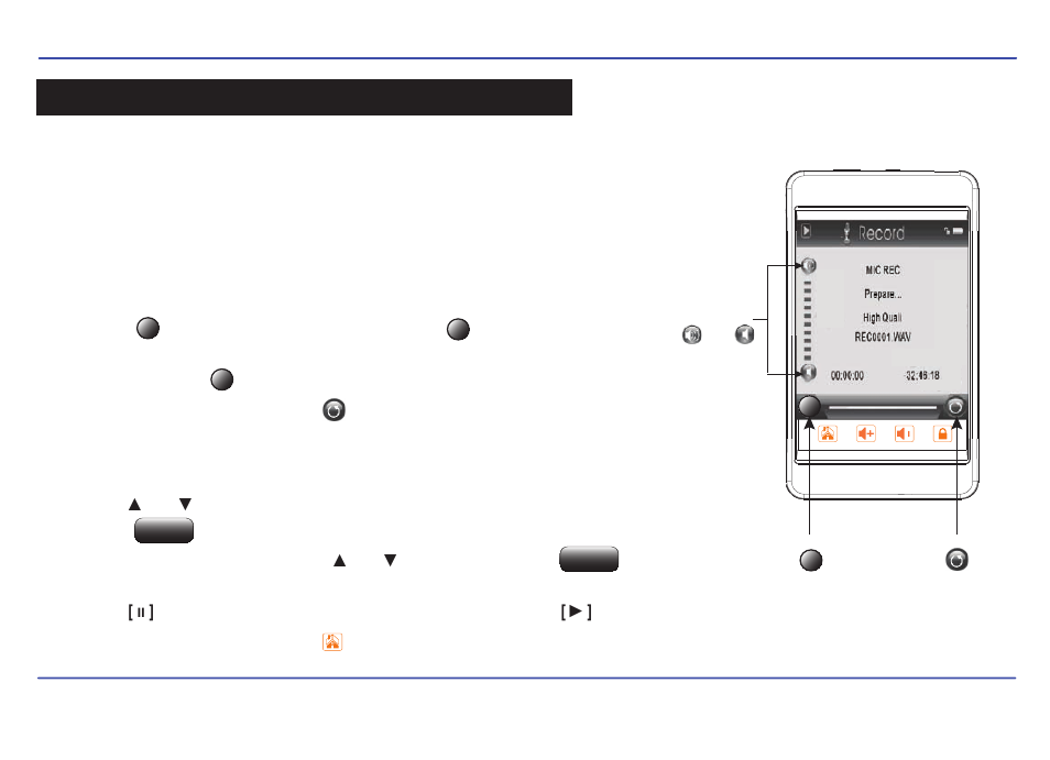 Record, Recording, Playing back recorded files | Southern Telecom SMP558-8 User Manual | Page 24 / 35