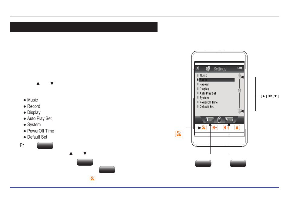 Settings, Navigating the settings menu | Southern Telecom SMP558-8 User Manual | Page 26 / 35