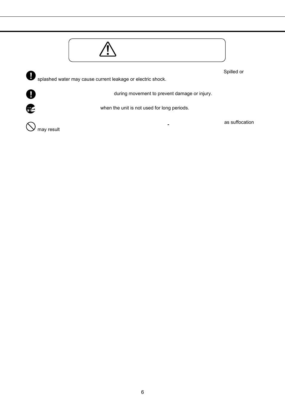 Caution, Precautions for safe operation | Sanyo MBR-1404GR User Manual | Page 7 / 26