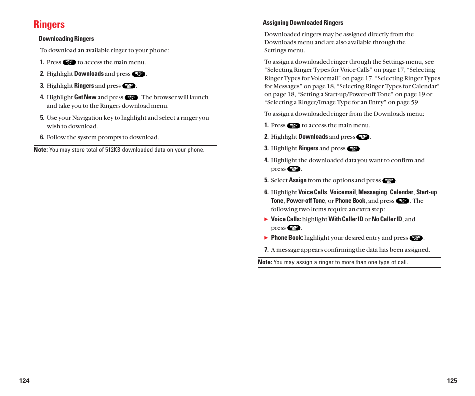 Ringers | Sanyo Scp 8100 User Manual | Page 67 / 71