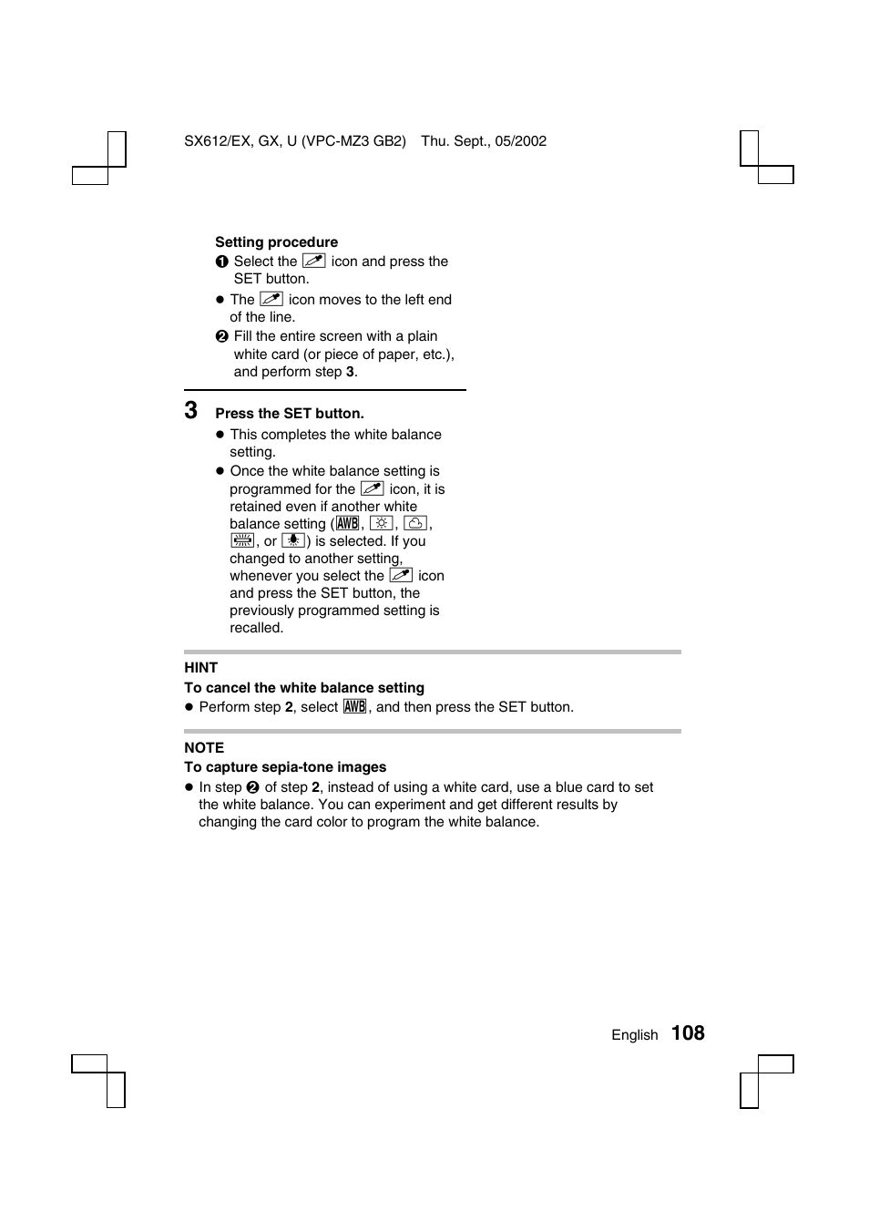 Sanyo VPC-MZ3 User Manual | Page 111 / 218
